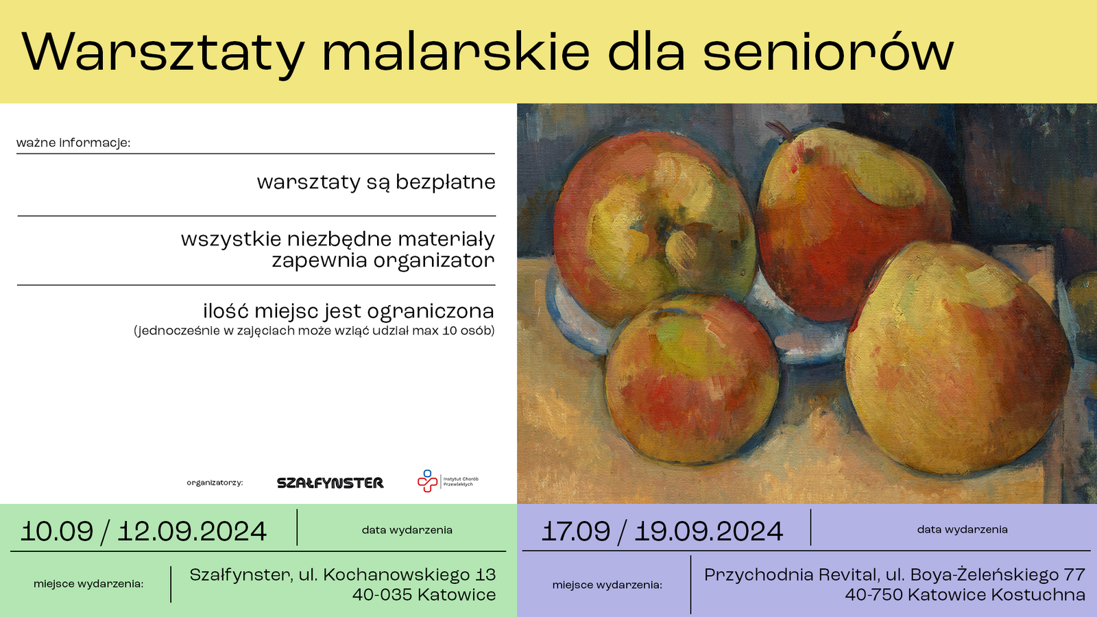 Warsztaty malarskie dla Seniorów warsztaty malarskie dla seniorów